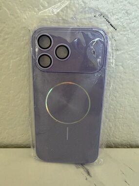 Purple MagSafe-Compatible iPhone 17 Pro Max Case Purple Glittery New
